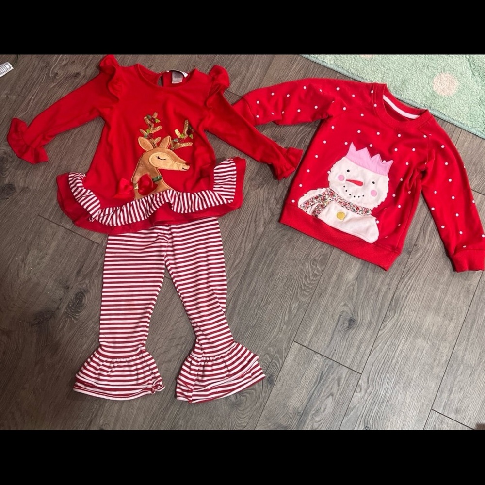 Toddler girl Christmas outfits